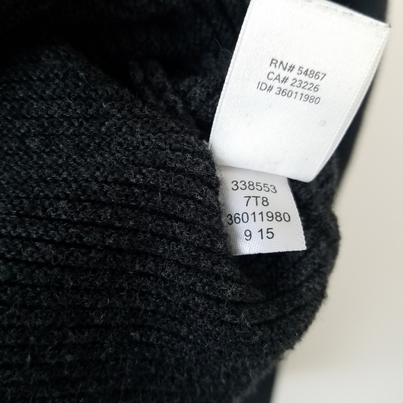 Victoria's Secret Mock Neck Ribbed Gray Maroon Sweater, XS - Picture 10 of 10